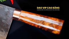 Dao thái phở bản 10 - Thép nhíp ô tô - Cán cẩm khâu đồng - GTPCDD - DAO VIP CAO BẰNG