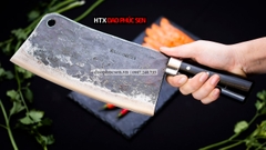 Dao chặt xương sắc bén - Thép nhíp ô tô - Cán mun khâu inox - N10M