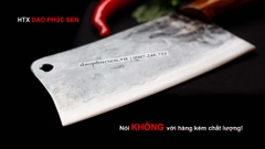 Dao chặt gà sắc bén -Thép nhíp ô tô - Cán ốp nu - N09OCD