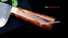 Dao bầu lọc thịt 22 thép nhíp xe cán gỗ tự nhiên G10DD | DAO VIP - HTX DAO PHÚC SEN