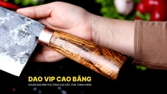 Dao chặt gà sắc bén - Thép nhíp ô tô - Cán cẩm khâu đồng - G05DD DAO VIP CAO BẰNG
