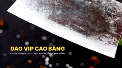 Dao chặt gà sắc bén -Thép nhíp ô tô - Cán cẩm khâu đồng - N09DD DAO VIP CAO BẰNG