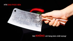 Dao chặt gà sắc bén -Thép nhíp ô tô - Cán ốp nu - N09OCD