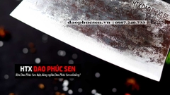 Dao chặt gà sắc bén -Thép nhíp ô tô - Cán cẩm khâu đồng - N09DD