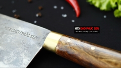 Dao chặt xương sắc bén - Thép nhíp ô tô - Cán cẩm khâu đồng - G06D