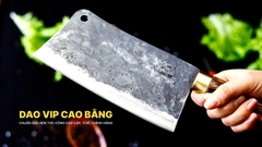 Dao chặt gà sắc bén -Thép nhíp ô tô - Cán cẩm khâu đồng - N09D DAO VIP CAO BẰNG