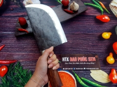 Dao tầu chặt xương - Thép nhíp ô tô - Cán cẩm khâu inox - DCX01