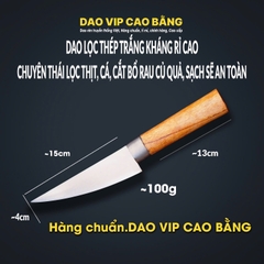 Dao lọc thịt cá thép trắng sắc bén - DKX DAO VIP CAO BẰNG