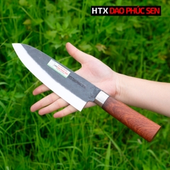 Dao lọc thái thịt nhíp xe cán gỗ Hương khâu inox DL08H