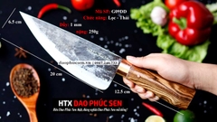 DAO BẦU LỌC 20 thép nhíp xe cán gỗ cẩm  / HTX DAO PHÚC SEN
