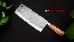 Dao chặt gà đa năng sắc bén - Thép nhíp ô tô - Cán gỗ tự nhiên khâu inox - G05