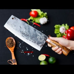 Dao chặt gà sắc bén - Thép nhíp ô tô - Cán cẩm khâu đồng - G05DD