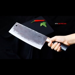 Dao chặt gà sắc bén - Thép nhíp ô tô - Cán mun khâu đồng - G05MDD