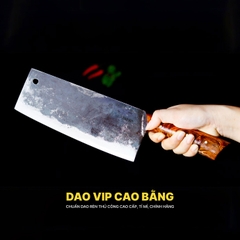 Dao chặt gà sắc bén - Thép nhíp ô tô - Cán ốp nu - G05OND DAO VIP CAO BẰNG