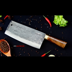 Dao chặt xương sắc bén - Thép nhíp ô tô - Cán cẩm khâu đồng - G06D