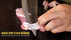 Dao thái lọc sắc bén - Thép nhíp ô tô - Cán cẩm khâu đồng - G09TDD giữ sắc lâu, dễ mài lại DAO VIP CAO BẰNG