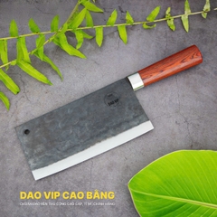 Dao thái phở bản 10 - Thép nhíp ô tô - Cán cẩm khâu inox GTPC cao cấp, hàng chính hãng DAO VIP CAO BẰNG