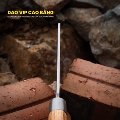 Dao xây thép trắng rèn thủ công bền đẹp đầm tay DXKR