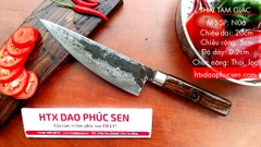 Dao lọc thái sắc bén - Thép nhíp ô tô - Cán gỗ tự nhiên khâu inox - N06 | DAO VIP - HTX DAO PHÚC SEN