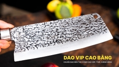 Dao thái lọc sắc bén - Thép nhíp ô tô - Cán mun khâu inox N09ATM sắc bén, bền bỉ, giữ sắc lâu DAO VIP CAO BẰNG