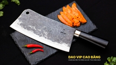 Dao chặt xương sắc bén - Thép nhíp ô tô - Cán mun khâu inox - N10M DAO VIP CAO BẰNG