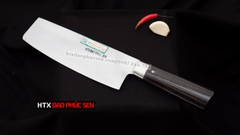 Dao thái thịt cá thép trắng cán mun - TKM