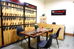 DAO BẦU LỌC 16 thép nhíp xe cán gỗ cẩm / HTX DAO PHÚC SEN