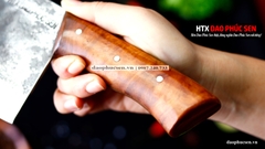 Dao chặt gà sắc bén -Thép nhíp ô tô - Cán ốp nu - N09OND