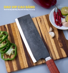 Dao thái thịt rèn thủ công nhíp xe - CT11V DAO VIP CAO BẰNG