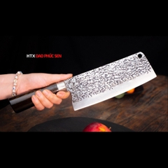 Dao thái lọc sắc bén - Thép nhíp ô tô - Cán mun khâu inox - N09ATM