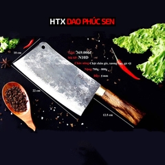 Dao chặt xương sắc bén - Thép nhíp ô tô - Cán cẩm khâu đồng - N10D