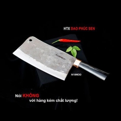 Dao chặt xương sắc bén -Thép nhíp ô tô - Cán mun khâu đồng - N10MDD