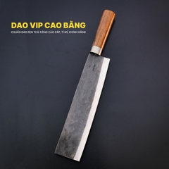 Dao chặt gà, chặt cây đa năng sắc bén- Thép nhíp ô tô - Cán gỗ tự nhiên khâu inox - G07 | DAO VIP CAO BẰNG