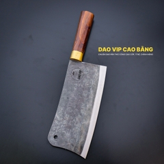 Dao chặt gà sắc bén -Thép nhíp ô tô - Cán cẩm khâu đồng - N09D DAO VIP CAO BẰNG