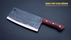 Dao chặt - thái bản 10 - Thép nhíp ô tô - Cán ốp nu - CTB10OND