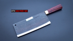 Dao chặt xương sắc bén - Thép nhíp ô tô - Cán cẩm khâu đồng - G06D