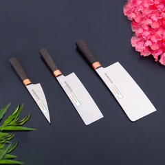Bộ dao bếp thép trắng cao cấp tráng gương CB01M