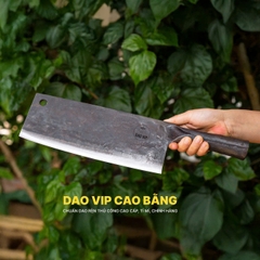 Dao chặt xương sắc bén - Cán sắt Thép nhíp ô tô S06 an toàn, vệ sinh, hàng chuẩn CỦA DAO VIP CAO BẰNG
