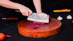 Dao thái lọc sắc bén - Thép nhíp ô tô - Cán mun khâu inox N09ATM sắc bén, bền bỉ, giữ sắc lâu