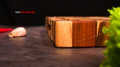 Thớt Gỗ Teak Cao Cấp - Chặt thái, Trang Trí - 35x25x3,8cm - DC04