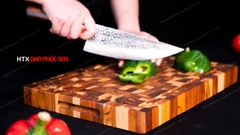 Thớt Gỗ Teak Cao Cấp - Chặt thái, Trang Trí - 35x25x3,8cm - DC04