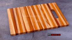 Thớt Gỗ Teak Cao Cấp - Cắt Thái, Trang Trí - 30,5x20,5x1,4cm - CNTN01 | HTX DAO PHÚC SEN