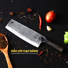 Dao thái sắc bén - Cán sắt thép nhíp ô tô S02, dễ mài lại, HÀNG CHUẨN CỦA DAO VIP CAO BẰNG