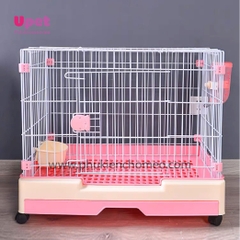 Lồng chó nhựa xịn cao cấp mái bằng 58_42_51 ( BP204 )