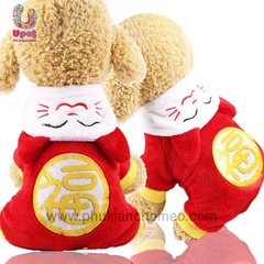 Áo Tết Mèo Phú Quý Có Mũ 2019