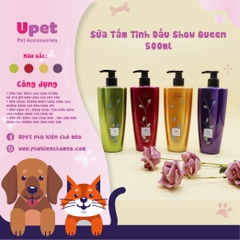 Sữa tắm tinh dầu Show Queen 500ml cho pet yêu - mềm mượt lông.