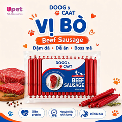 Xúc Xích Doog & Caat Vị Bò (30cây*15g)