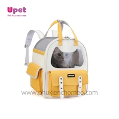 Balo mặt mèo có túi khuy trước - BL008
