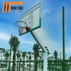 Trụ Bóng Rổ Cố Định Bảng Kính Cường Lực