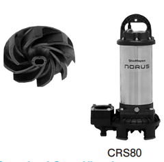 Bơm chìm bơm cát SHINMAYWA Model CRS501W 0.75kW 380V cổng 50mm